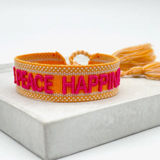 LOVE PEACE HAPPINESS Orange